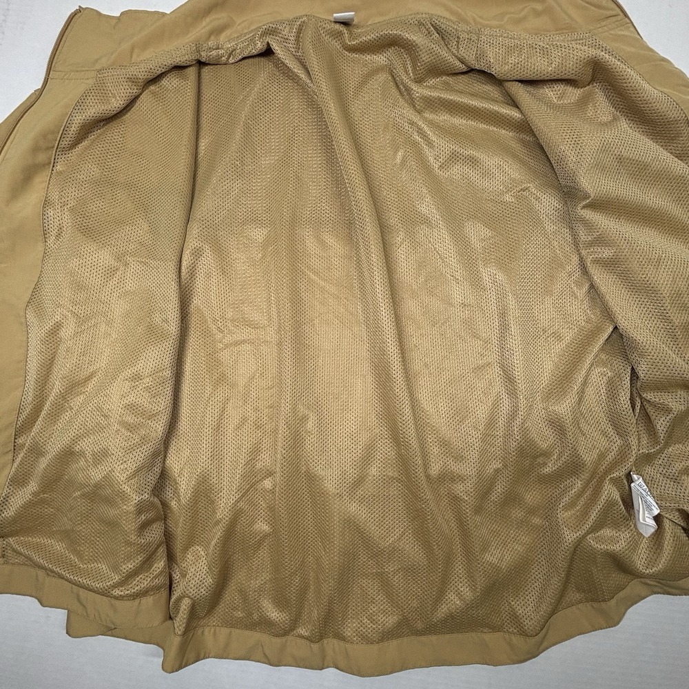 OLD NAVY Loose Stretch Tech Cinched Waist Crop Jacket XL ZipUp Mustard Vent EUC - Picture 11 of 12